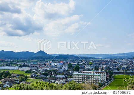 Cityscape of Isa City seen from the three major shrines "Suwa Shrine" 81496622