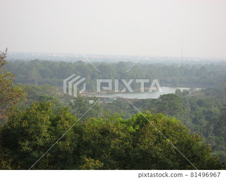 See the approach to Angkor Wat from Phnom Bakheng in Angkor Wat, Cambodia. See the approach to Angkor Wat from Phnom Bakheng in Angkor Wat, Cambodia. 81496967
