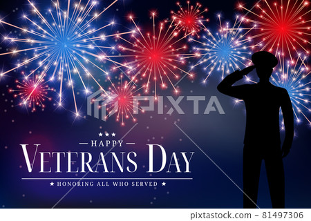 USA Veterans Day Poster. Vector Illustration. EPS10 81497306
