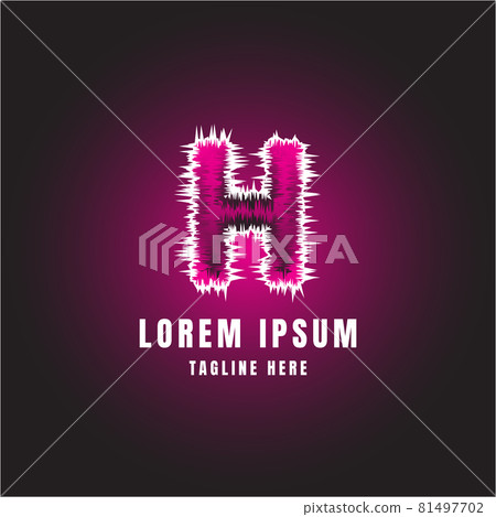 letter fluffy fur alpabeth logo vector image 81497702