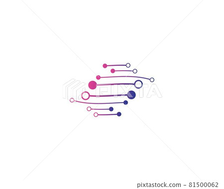 Technology logo template vector icon Technology logo template vector icon 81500062