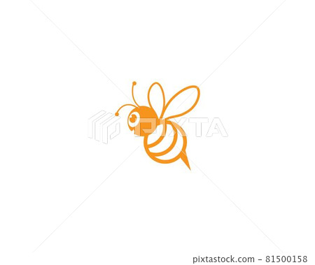 Bee logo vector icon Bee logo vector icon 81500158