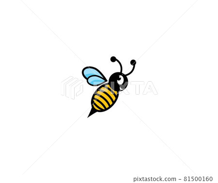 Bee logo vector icon 81500160