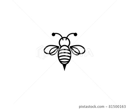 Bee logo vector icon Bee logo vector icon 81500163
