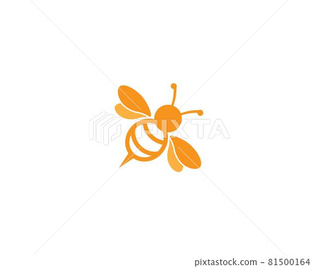 Bee logo vector icon Bee logo vector icon 81500164