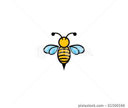 Bee logo vector icon Bee logo vector icon 81500166