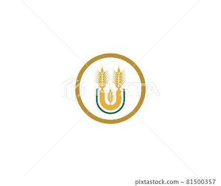 Wheat vector icon illustration 81500357