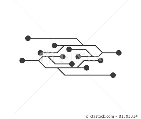 Circuit logo template Circuit logo template 81503314
