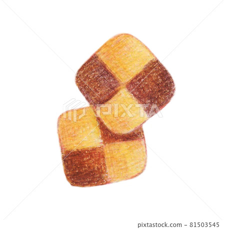 Cookies drawn with colored pencils 81503545