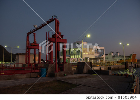 Himeshima Port Evening View-Evening Darkness Himeshima Port Evening View-Evening Darkness 81503904