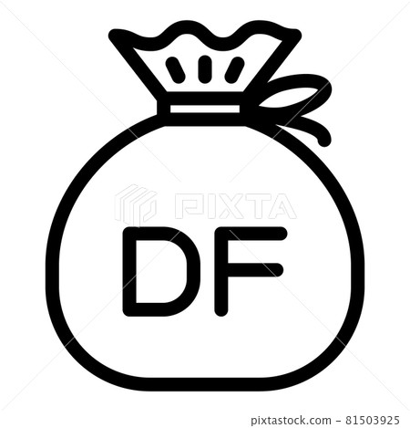 Djiboutian franc cash bag vector illustration 81503925