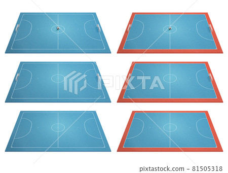 透視淺藍色五人制足球場套裝 81505318