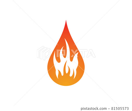 Fire symbol vector icon illustration 81505573