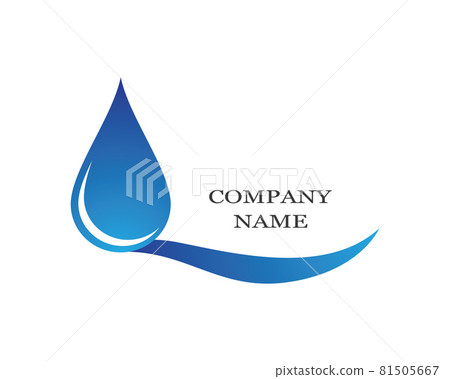 Water drop vector icon illustration Water drop vector icon illustration 81505667