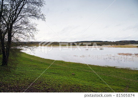Russian landscape with Sorot river coast 81505874