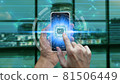Business man using smartphone invest and pay for unique collectibles in games or art, NFT non fungible tokens concept 81506449