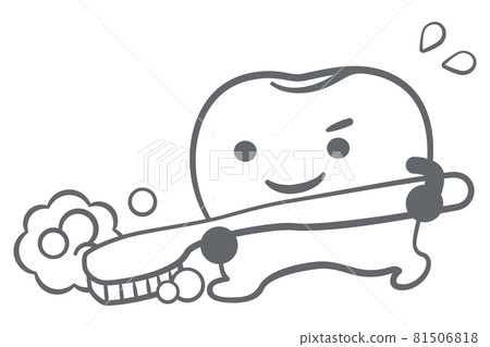 Toothbrush tooth character Toothbrush tooth character 81506818