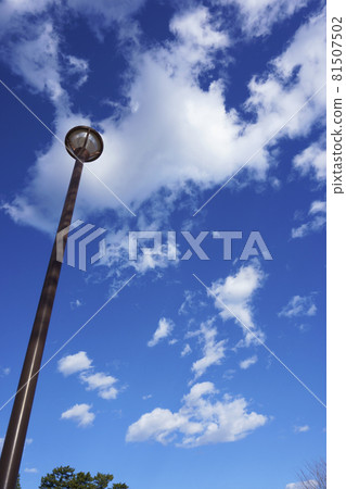 Clouds and streetlight Clouds and streetlight 81507502