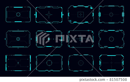 HUD target frames and aim control panel borders 81507508