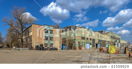 Factory workshops in the Chernomorsk Shiprepair Yard, Ukraine 81509929