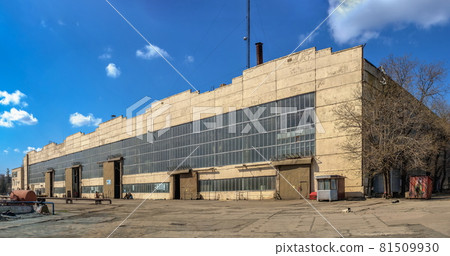 Factory workshops in the Chernomorsk Shiprepair Yard, Ukraine 81509930