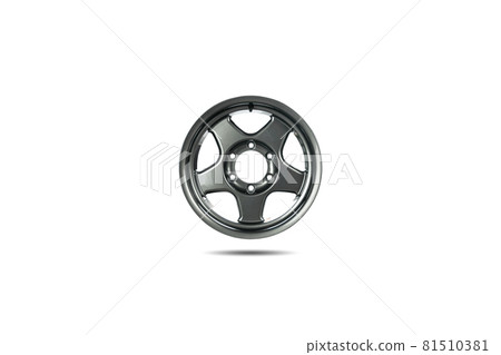 16-inch five-spoke alloy wheels isolated on white background. 16-inch five-spoke alloy wheels isolated on white background. 81510381