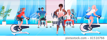 mix race people doing physical exercises fitness training aerobic workout healthy lifestyle concept mix race people doing physical exercises fitness training aerobic workout healthy lifestyle concept 81510766