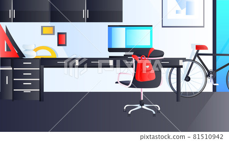 modern office interior empty no people cabinet room with furniture horizontal 81510942