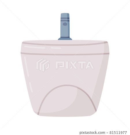Toilet Bowl or Bidet as Bathroom or Washroom Interior Object Vector Illustration Toilet Bowl or Bidet as Bathroom or Washroom Interior Object Vector Illustration 81511977