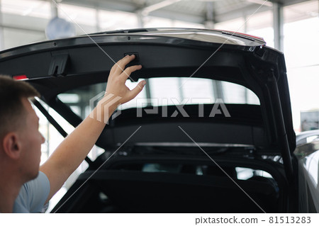 Close-up of different elements car exterior design Close-up of different elements car exterior design 81513283