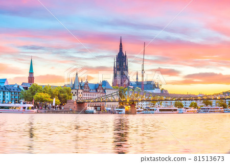 View of Frankfurt city skyline in Germany 81513673