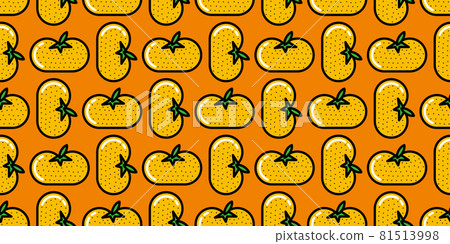 Orange illustration pattern background material pattern 81513998