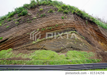 Layered surface of Izu Oshima Layered surface of Izu Oshima 81514256