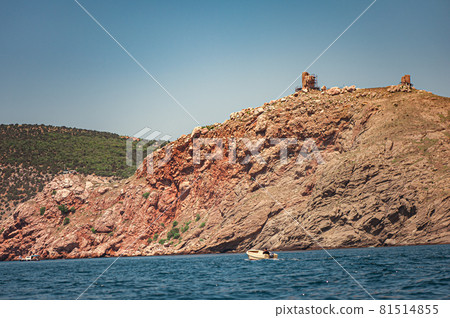 Mountains, rocks, large stones and trees in the Mountains, rocks, large stones and trees in the 81514855