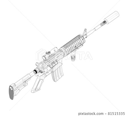 Army weapons. Vector Army weapons. Vector 81515335