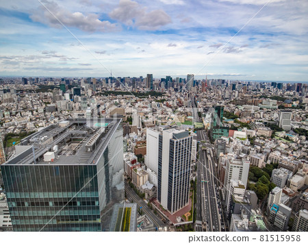 A bird's-eye view of the city from around Shibuya Station A bird's-eye view of the city from around Shibuya Station 81515958