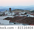 Andalusian white village and church tower 81516404