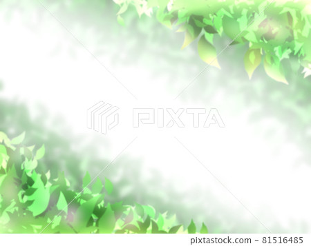 燈光照射下的綠葉背景素材圖解 81516485