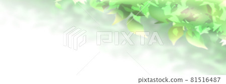 發光的綠葉背景素材 Header 發光的綠葉背景素材 Header 81516487