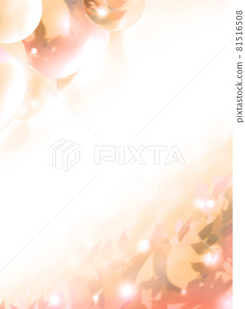 枯葉和枯葉球在燈光下發光的插圖 81516508