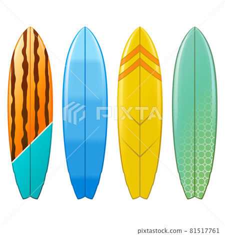 Vector Surfboard Icons Set 3 Vector Surfboard Icons Set 3 81517761