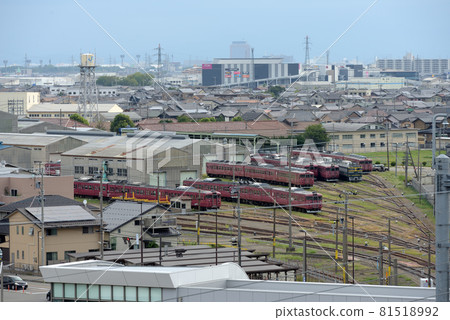 Japanese National Railways type rolling stock detained at Matsuto Factory Japanese National Railways type rolling stock detained at Matsuto Factory 81518992