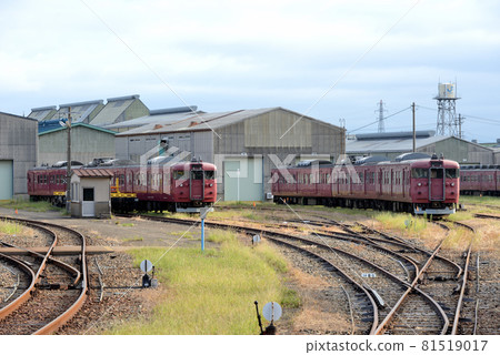 JNR型機車車輛在松戶工廠被扣留 81519017