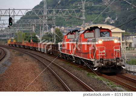DD51 1192 double-headed long rail transport train that goes on the Tokaido Main Line 81519083