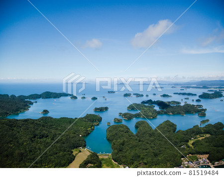 夏天的九十九島鳥瞰圖 81519484