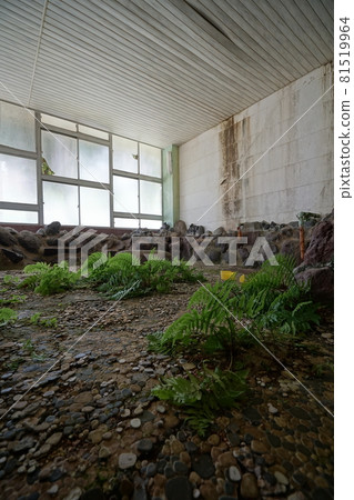 群馬縣利根區水上町遺址大宮廢棄酒店廢棄溫泉旅館 照片素材 圖片 圖庫