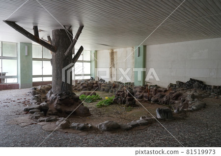 群馬縣利根區水上町遺址大宮廢棄酒店廢棄溫泉旅館 照片素材 圖片 圖庫
