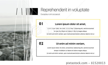 Vector slides for presentation. This You can be used for annual report and all type of company profile. Easy to edit and you can replace your own photos and color as well as text. Slide from set 5 81520013