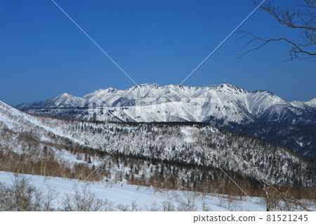 Ishikari Mountains from Mt. Tomuraushi, Hokkaido 81521245