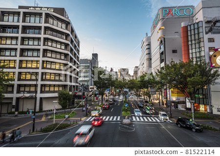 《愛知縣》名古屋街景矢場町十字路口 81522114